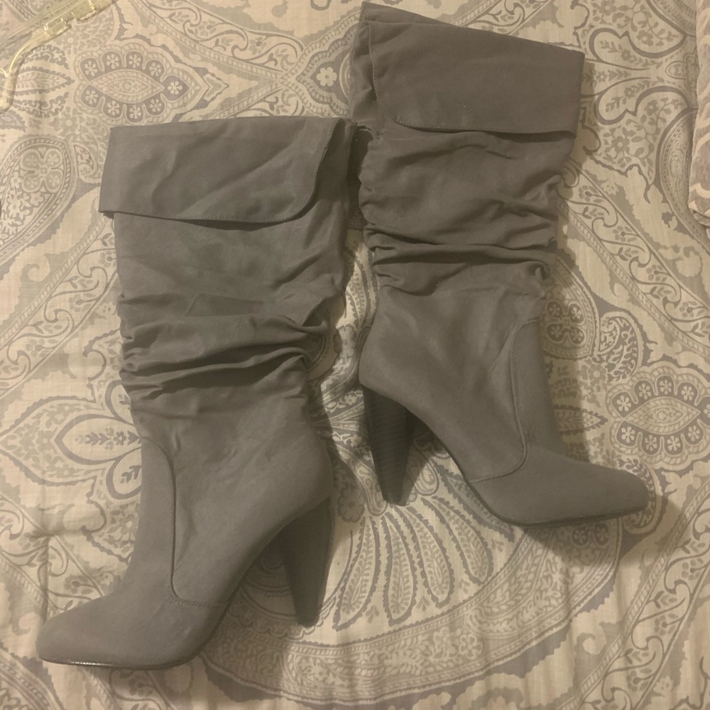 Faux Suede Boots - NWOT